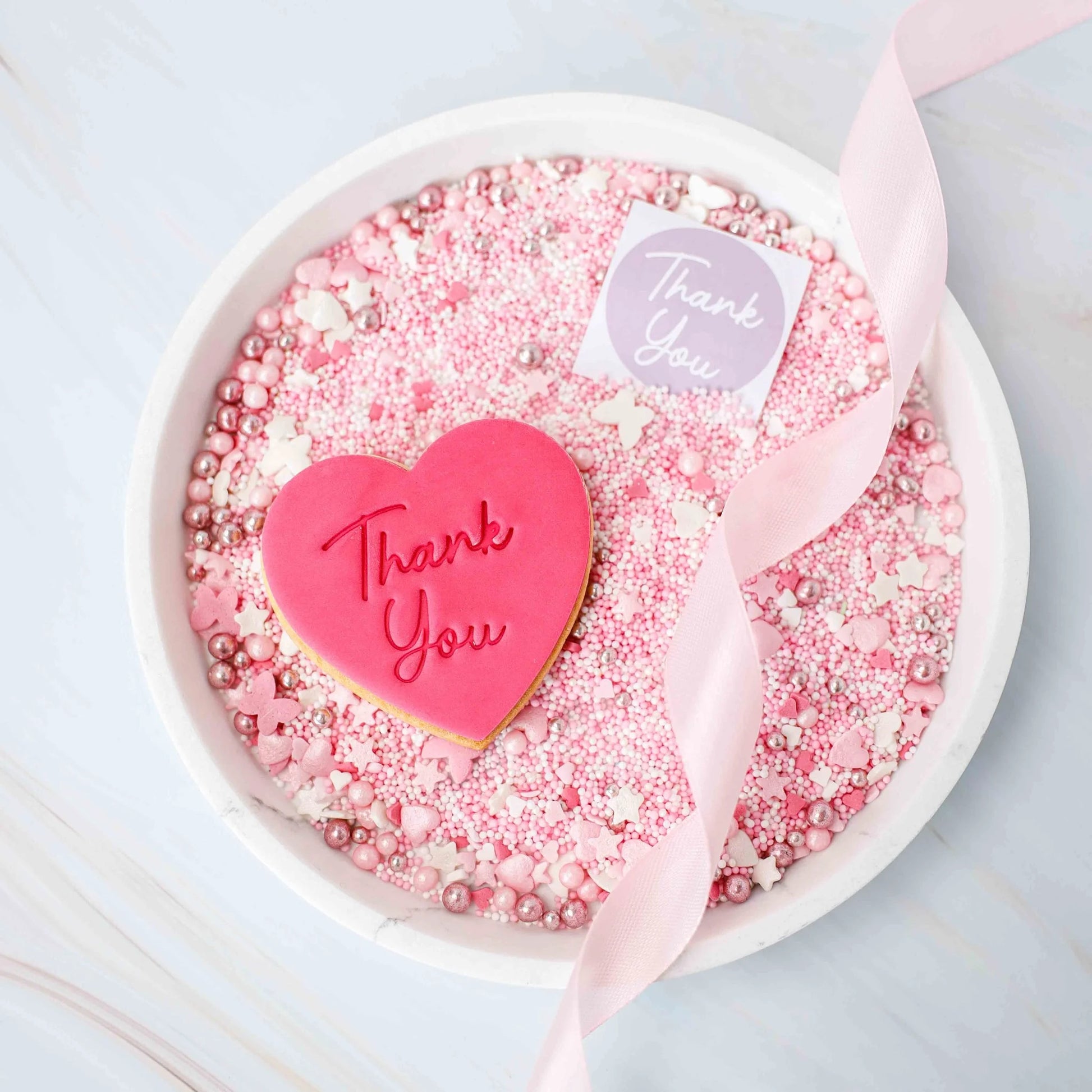 Koekstempel - Thank you (als etiket) - Cupcakedozen.nl