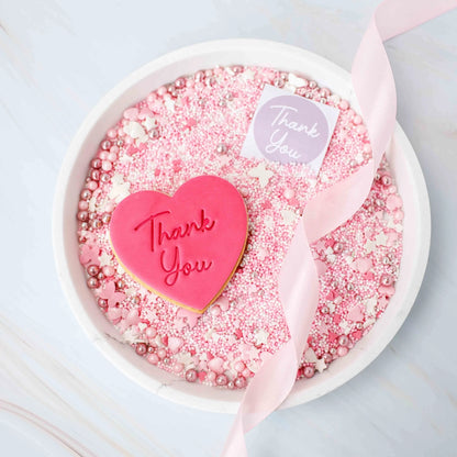 Koekstempel - Thank you (als etiket) - Cupcakedozen.nl