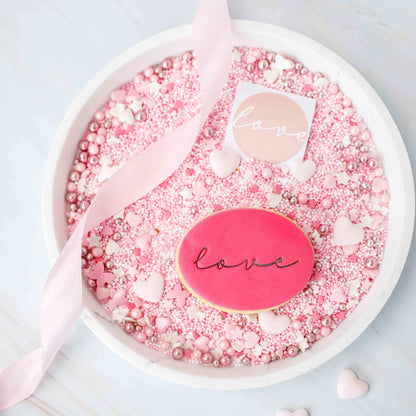 Koekstempel - Love (als etiket) - Cupcakedozen.nl