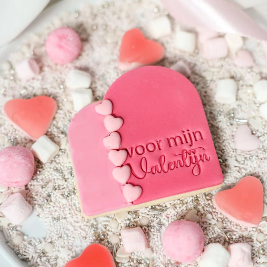 Koekstempel - Voor mijn Valentijn - Cupcakedozen.nl