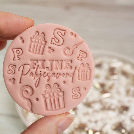 Koekstempel - Fijne pakjesavond - Cupcakedozen.nl