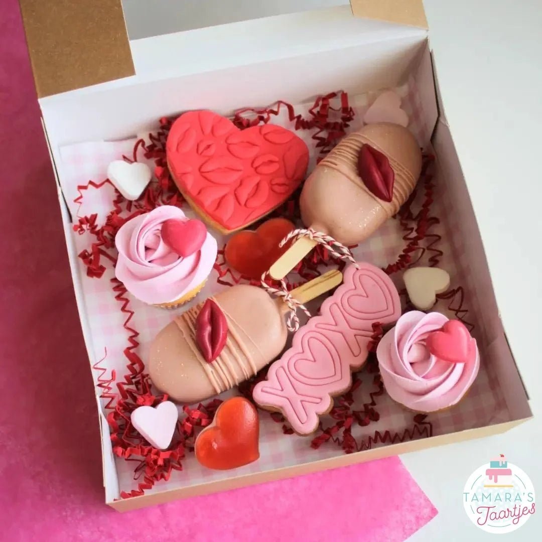 Kraft gebaksdoos - 19x19x9 (50 st) - Cupcakedozen.nl