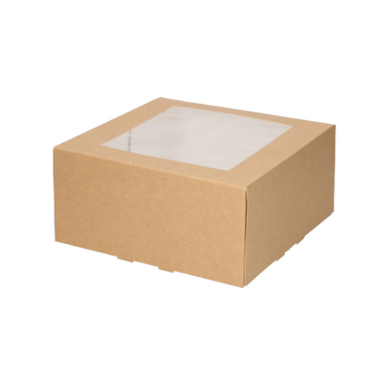 Kraft gebaksdoos - 19x19x9 (50 st) - Cupcakedozen.nl