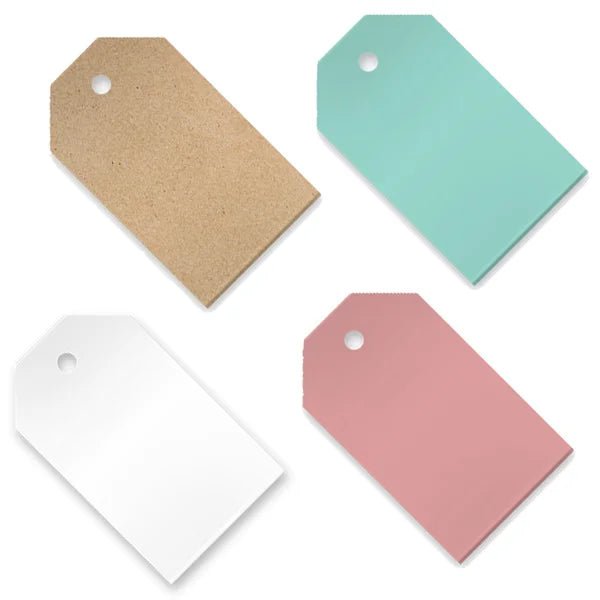 Labels - div. kleuren - 63x38 mm (50 st.) - Cupcakedozen.nl