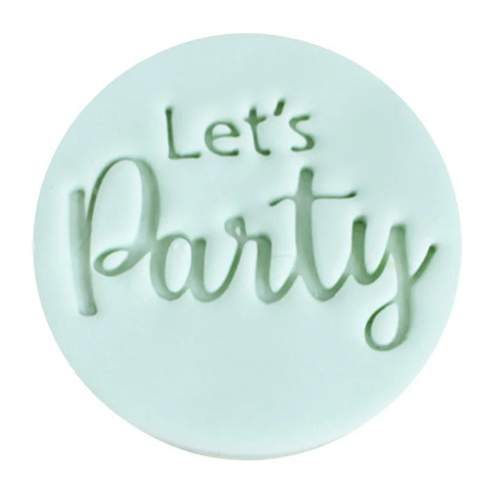 Koekstempel - Let's Party - Cupcakedozen.nl
