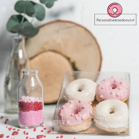 Transparante doos vierkant (100 st.) - Cupcakedozen.nl