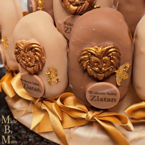 Voedselveilig taartlint - Goud - Cupcakedozen.nl