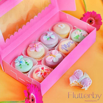 Roze sweet box 23x12,5x5 - luifel (10 st) - Cupcakedozen.nl