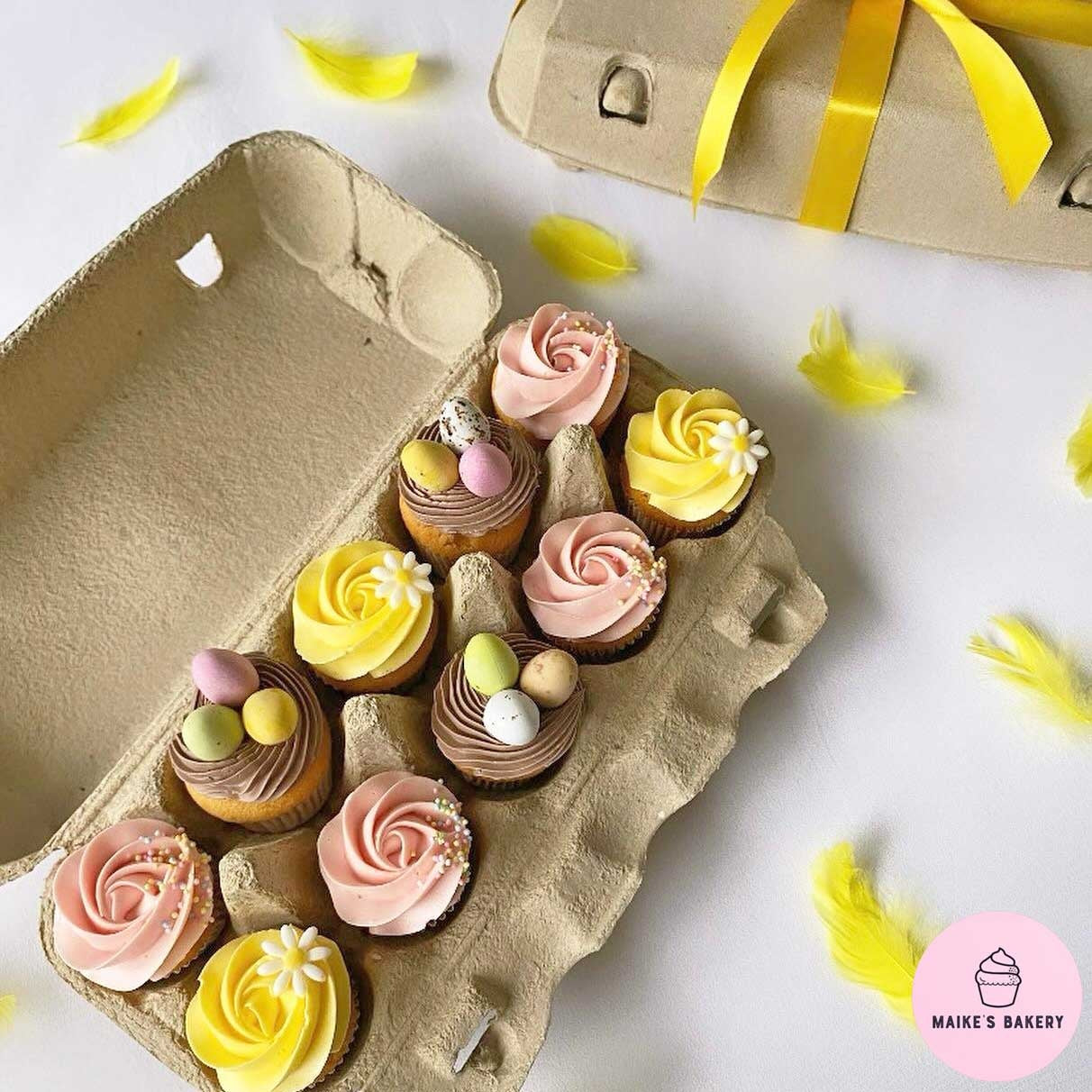 Eco eierdoosje voor 10 sweets (10 st) - Cupcakedozen.nl