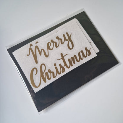 Sweetbox sticker - "Merry Christmas" (5 st) - Cupcakedozen.nl