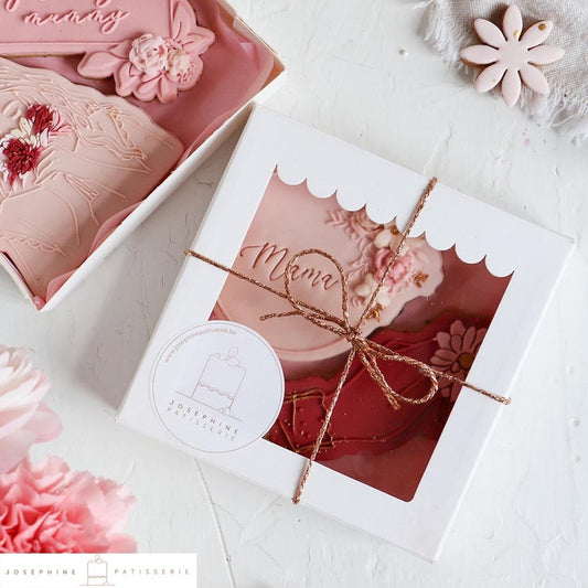 Wit koekdoosje - luifel (10 st) - Cupcakedozen.nl