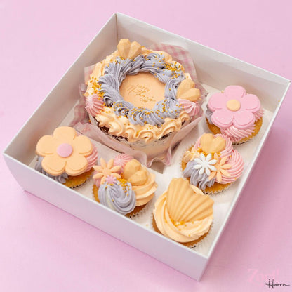 Bento combibox + 5 cupcakes (10 st) - Cupcakedozen.nl