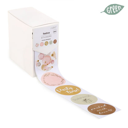 Etiket - Festive (500 st) - Cupcakedozen.nl
