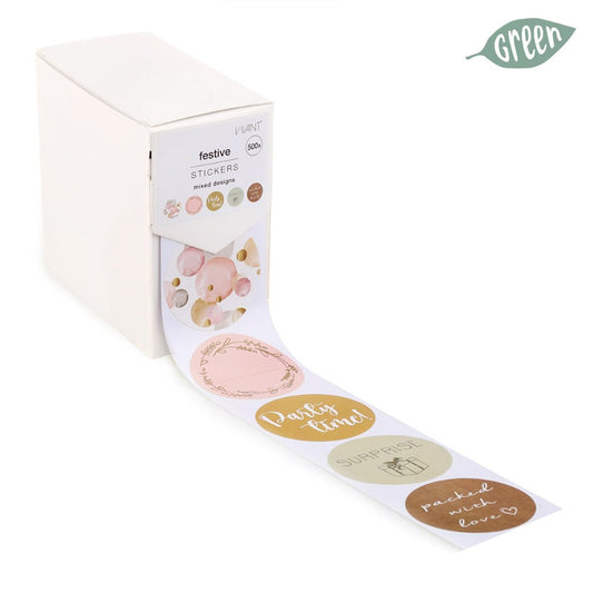 Etiket - Festive (500 st) - Cupcakedozen.nl