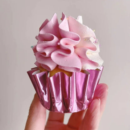 Geribbelde cupcake cups - Roze (96 stuks) - Cupcakedozen.nl