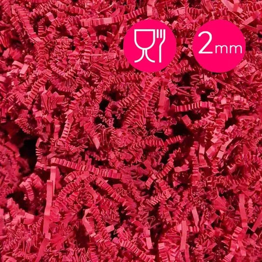 Opvulmateriaal fijn - rood (1 kg) - Cupcakedozen.nl