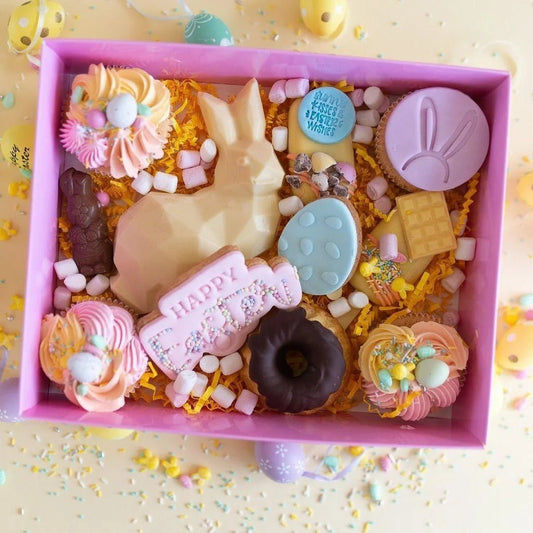 Roze sweet box met transparant deksel (10 st) - Cupcakedozen.nl