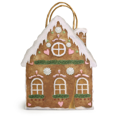 Geschenktüte Lebkuchenhaus 20x16x7 cm (5 Stk)