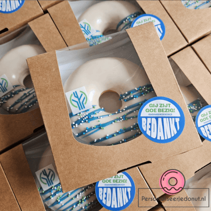 Biologisch kraft doosje voor 1 donut (250 st.) - Cupcakedozen.nl