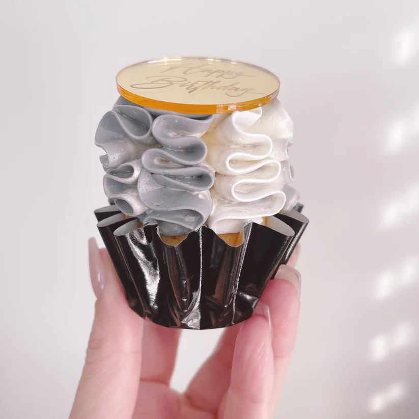 Geribbelde cupcake cups - Zwart (96 stuks) - Cupcakedozen.nl