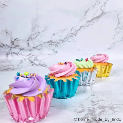 Geribbelde cupcake cups - Roze (96 stuks) - Cupcakedozen.nl