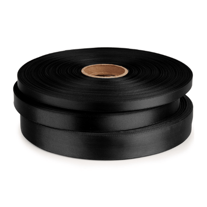 Premium lint satijn - Zwart - Cupcakedozen.nl