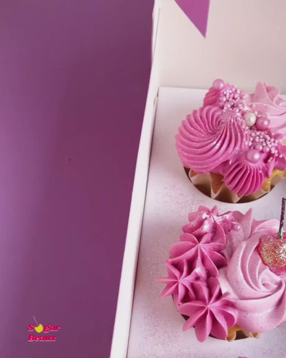 pink cupcake boxes