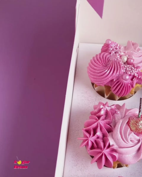 pink cupcake boxes