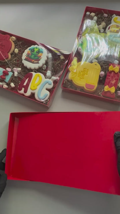 Rote (Briefkasten) Box für Cookies (25 Stück)