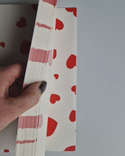 papier rode hartjes