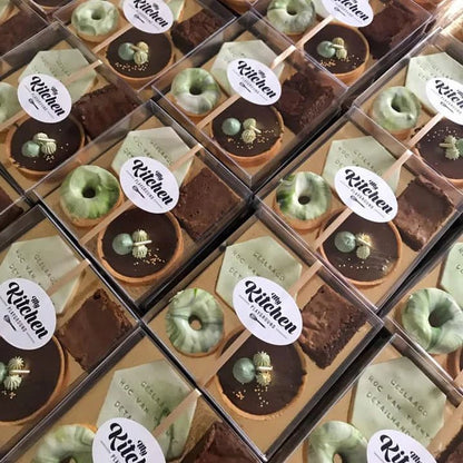 Transparante sweets box - 15x15x3 (50 st.) - Cupcakedozen.nl