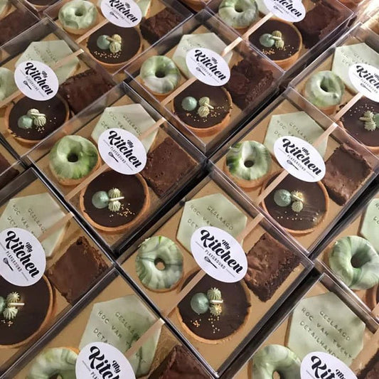 Transparante sweets box - 15x15x3 (50 st.) - Cupcakedozen.nl