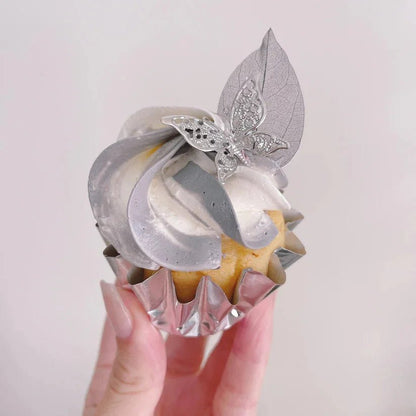 Geribbelde cupcake cups - Zilver (96 stuks) - Cupcakedozen.nl