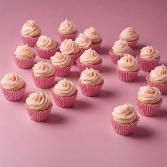 Roze mini baking cups (500 st.) - Cupcakedozen.nl