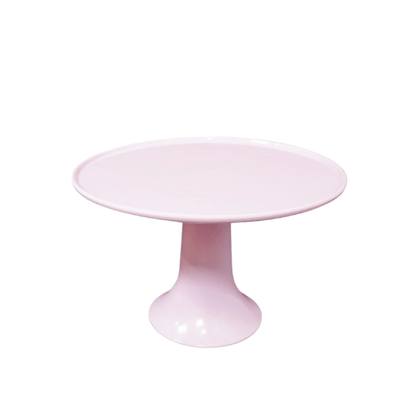 Taartstandaard melamine in roze en wit - Cupcakedozen.nl