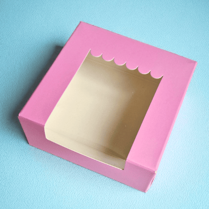 Roze donutdoosje - luifel (25 st) - Cupcakedozen.nl
