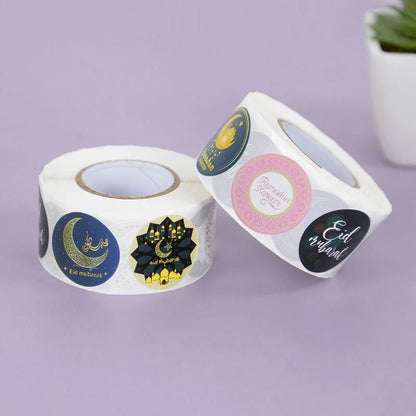 Etiket - Eid Mubarak / Ramadan Kareem (500 st) - Cupcakedozen.nl
