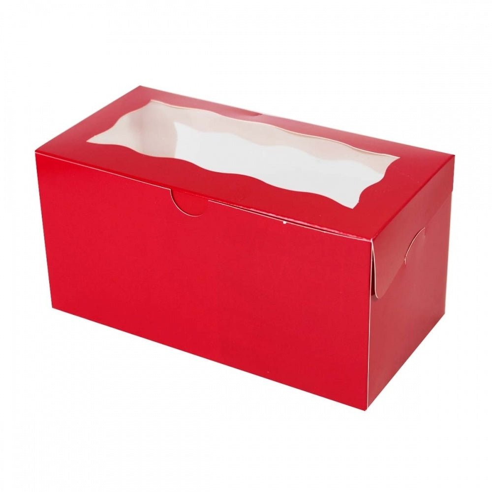 Rode doos voor 2 cupcakes (25 st.) - Cupcakedozen.nl