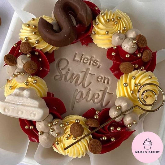 Koekstempel - Liefs, Sint & Piet - Cupcakedozen.nl