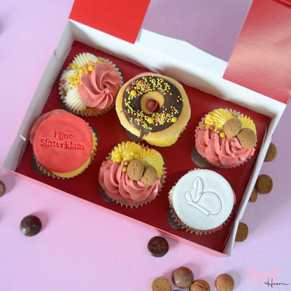 Rode doos voor 6 cupcakes (25 st.) - Cupcakedozen.nl