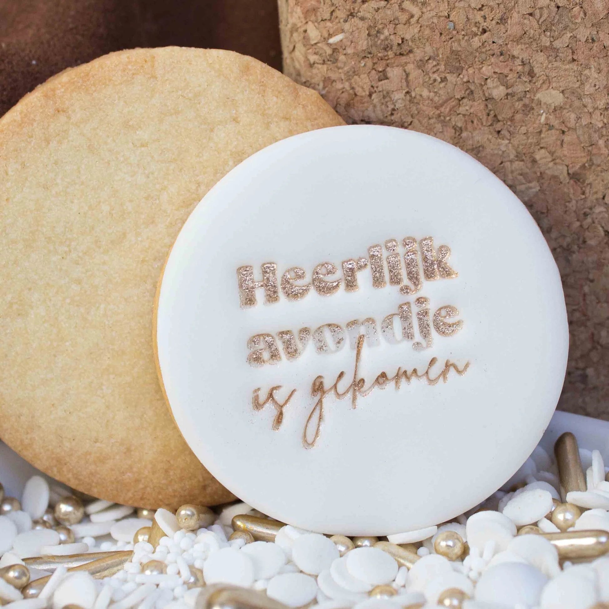 Koekstempel - Heerlijk avondje is gekomen - Cupcakedozen.nl
