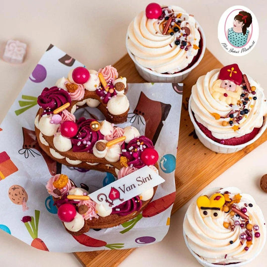 Vetvrij papier - Sinterklaas (100 st) - Cupcakedozen.nl