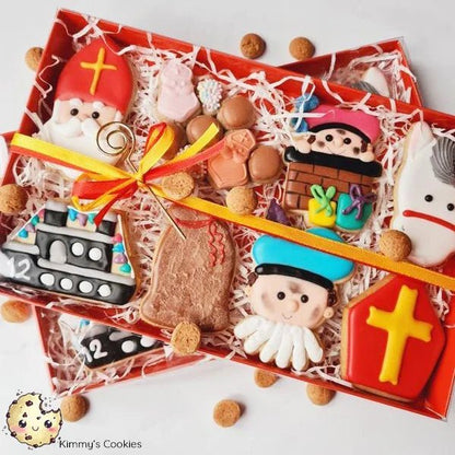 Rode (brievenbus)doos voor koekjes (25 st.) - Cupcakedozen.nl
