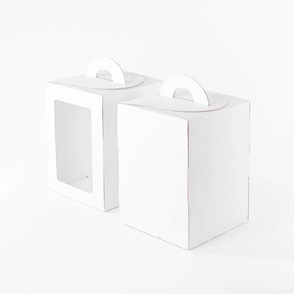 Hoge taartdoos met handvat - 30x30x35 (5 st) - Cupcakedozen.nl