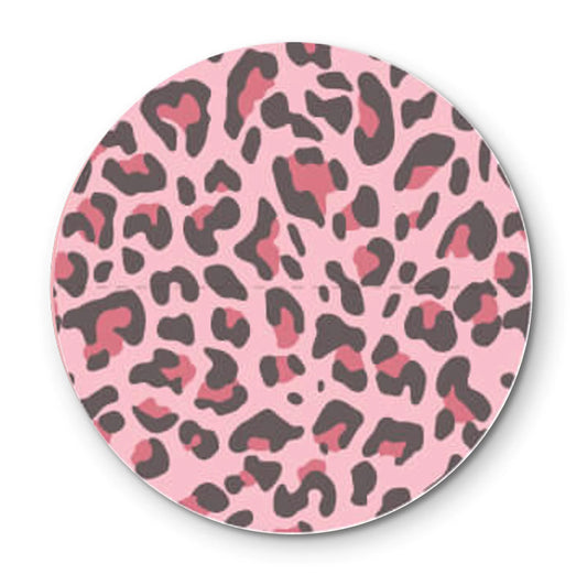 Sluitsticker roze panterprint + perforatielijn (1000 st) - Cupcakedozen.nl
