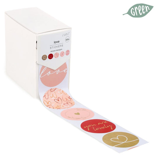 Etiket - Love (500 st) - Cupcakedozen.nl