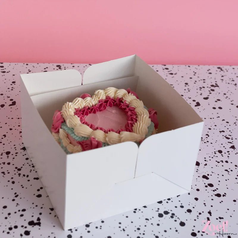 Taartdoos 23x23x15 - luifel - Cupcakedozen.nl