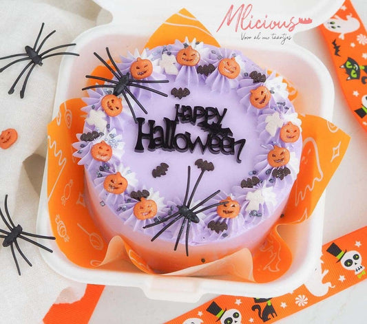 Bento topper - Happy Halloween (4 st) - Cupcakedozen.nl