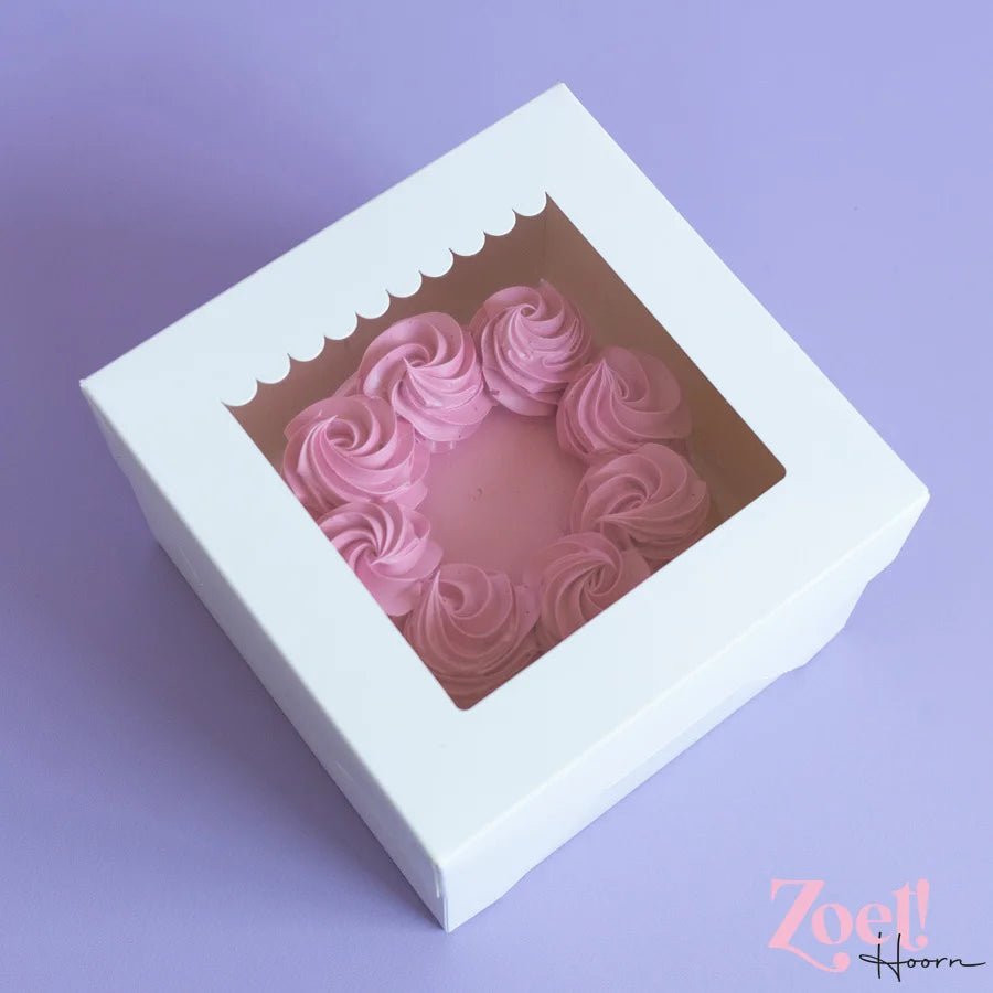 Taartdoos 20x20x15 - luifel (10 st) - Cupcakedozen.nl
