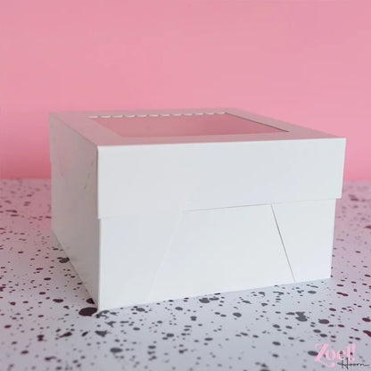 Taartdoos 25x25x15 - luifel (10 st) - Cupcakedozen.nl